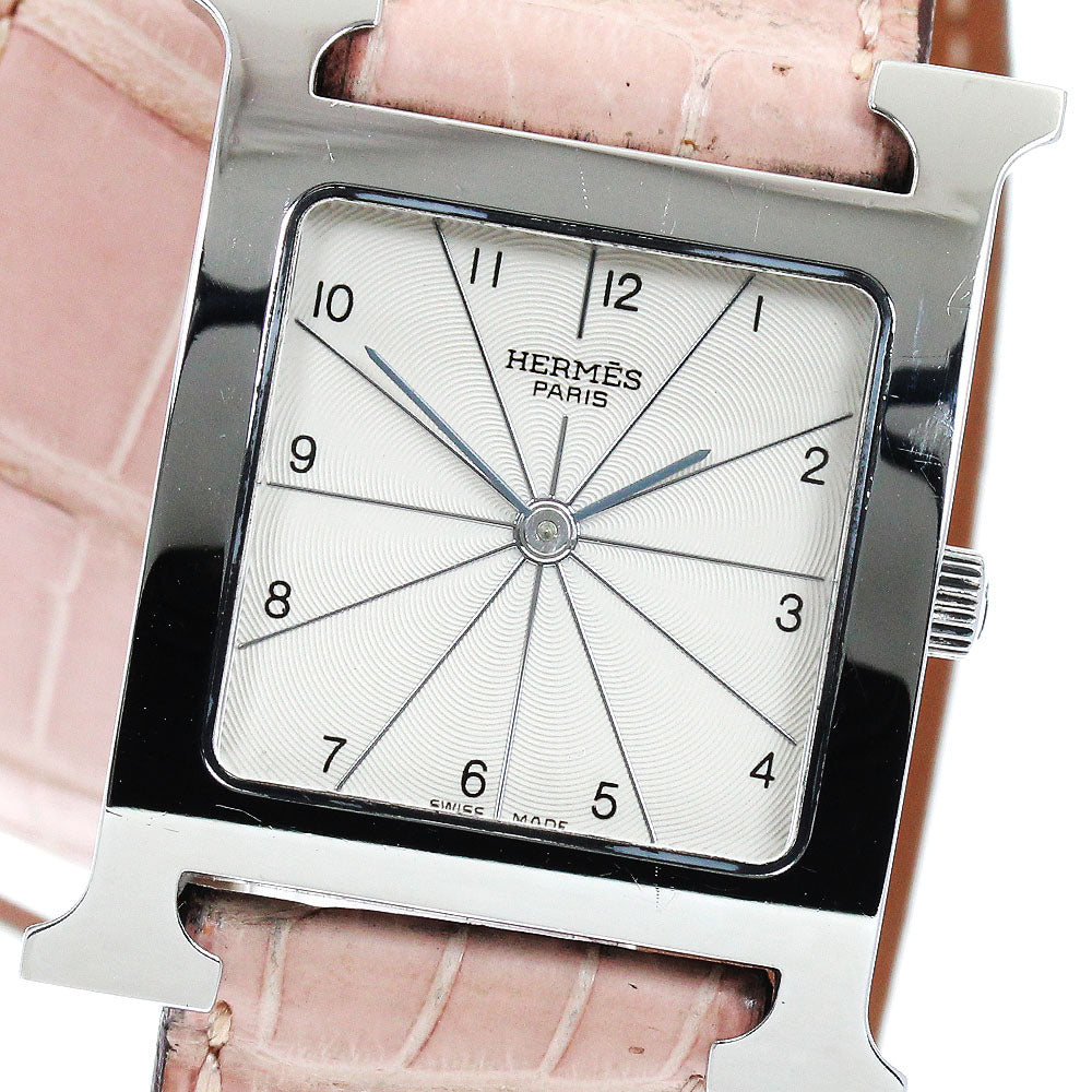 HERMES H watch HH1.510 Double Tour beige Dial Quartz Boy's Watch_847804