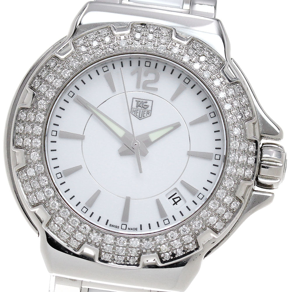 TAG HEUER Formula 1 WAH1215.BA0861 Diamond Bezel white Dial Quartz Ladies_847807