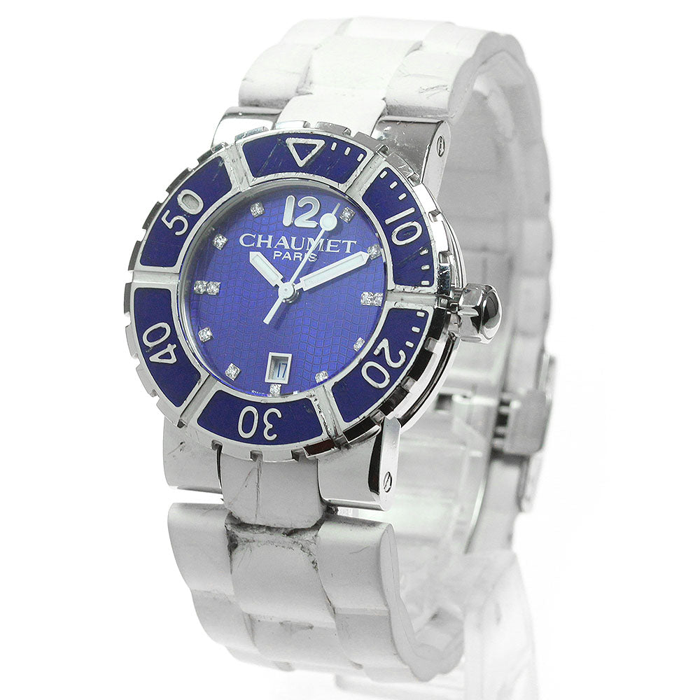 Chaumet Class one W1722Y-33Z Date blue Dial Quartz Ladies Watch_847816