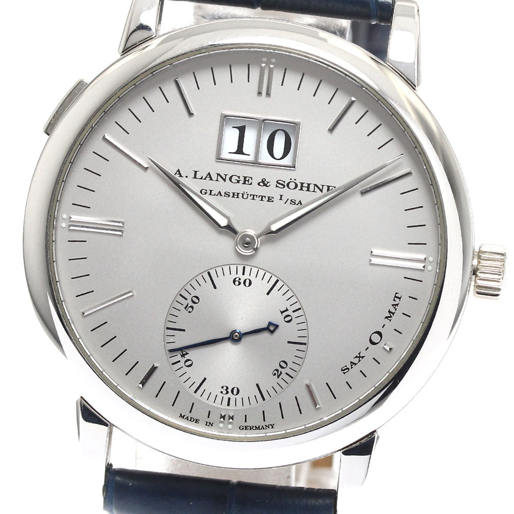 A.LANGE＆SOHNE Langematik Date 308.025/LS3082AA PT950 Silver Dial Automatic Men's Watch_847873