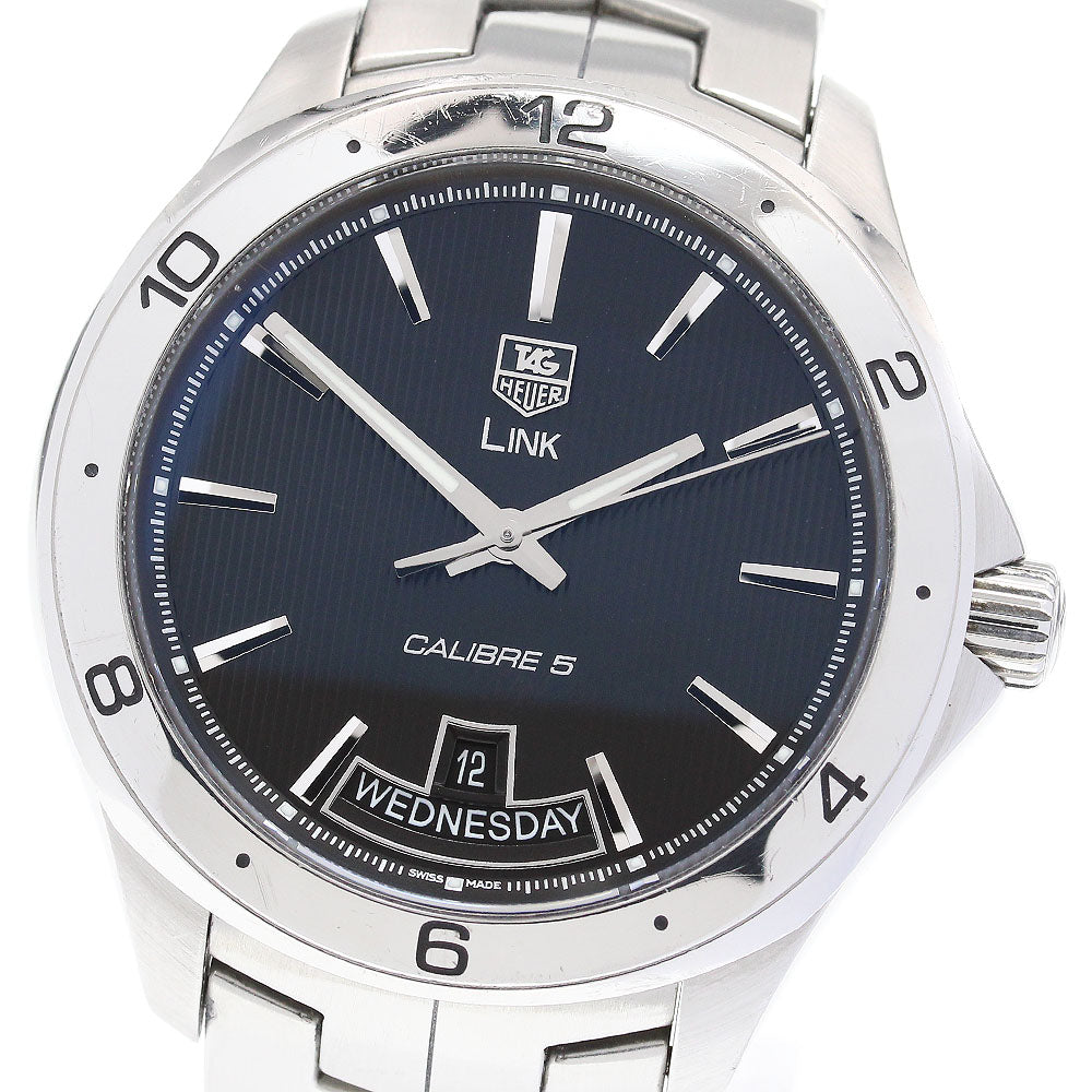 TAG HEUER Link WAT2010-0 Caliber 5 day date Black Dial Automatic Men's_847880