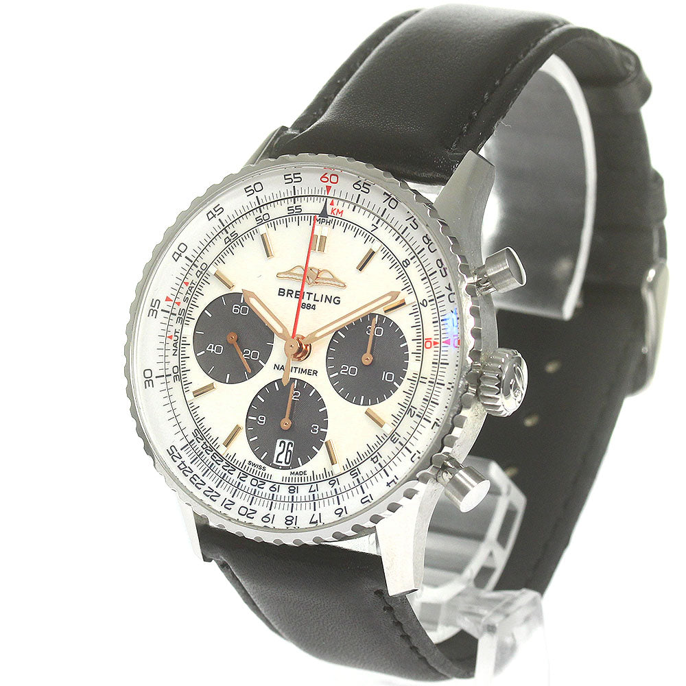BREITLING Navitimer B01 AB0139 Chronograph White shell Dial AT Men's_847893