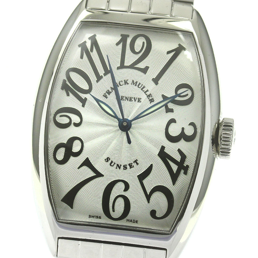 FRANCK MULLER Tonneau Curvex Sunset 5850SC Silver Dial Automatic Men's_847915