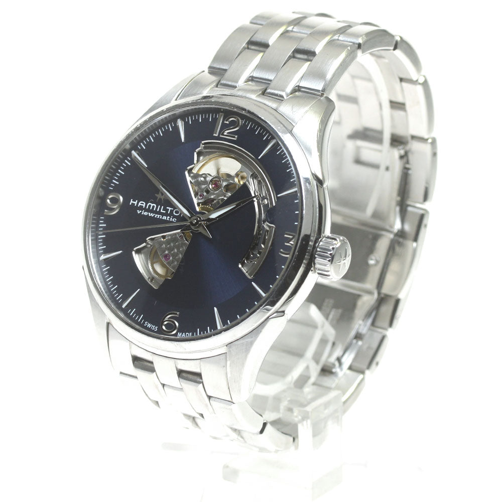 HAMILTON Jazzmaster Viewmatic H327050 Open heart Navy Dial Auto Men's_847953