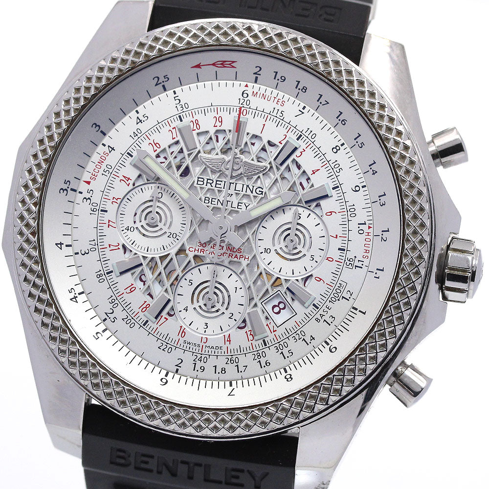 BREITLING Bentley B06 AB0611 Chronograph Date Silver Dial Automatic Men's_847998