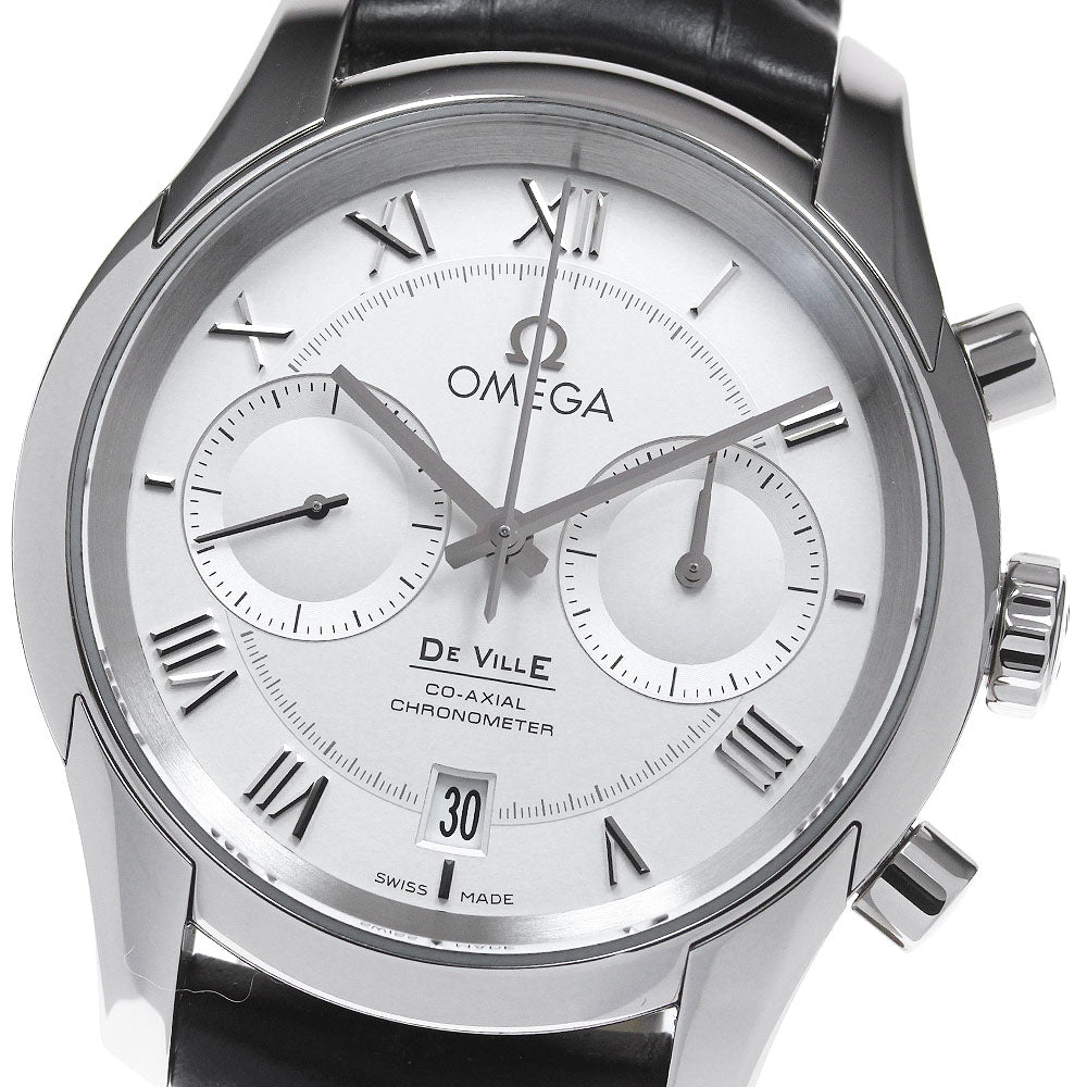 OMEGA De Ville Hour Vision 431.13.42.51.02.001 Chronograph Silver Dial Automatic Men's Watch_848005