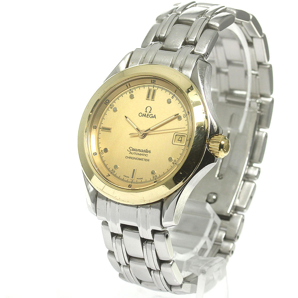 OMEGA Seamaster120 2401.10 YG bezel Gold Dial Automatic Men's Watch_848008