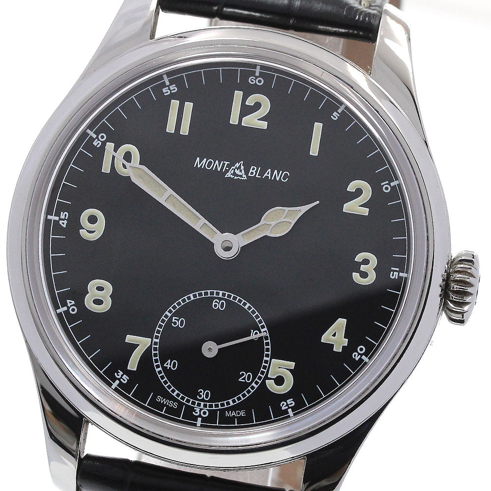 MONTBLANC 1858 Manual Small Seconds 113860 Back skeleton black Dial Hand Winding Men's Watch_848035