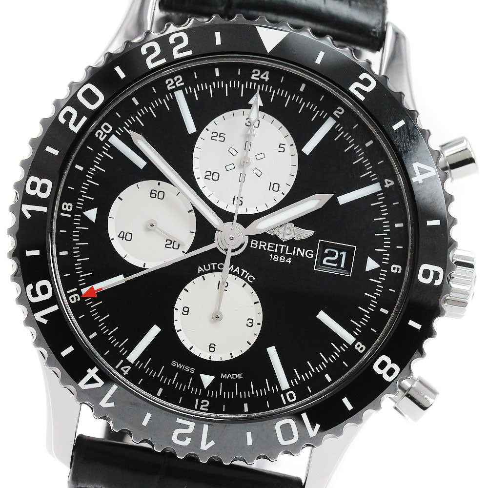 BREITLING Chrono liner Y24310 GMT black Dial Automatic Men's Watch_848056