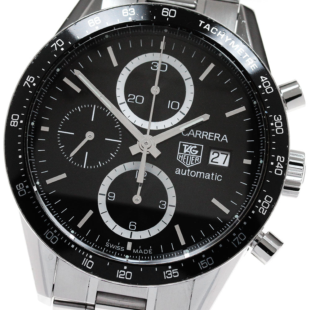 TAG HEUER Carrera CV2010-3 Date Chronograph black Dial AT Men's Watch_848063