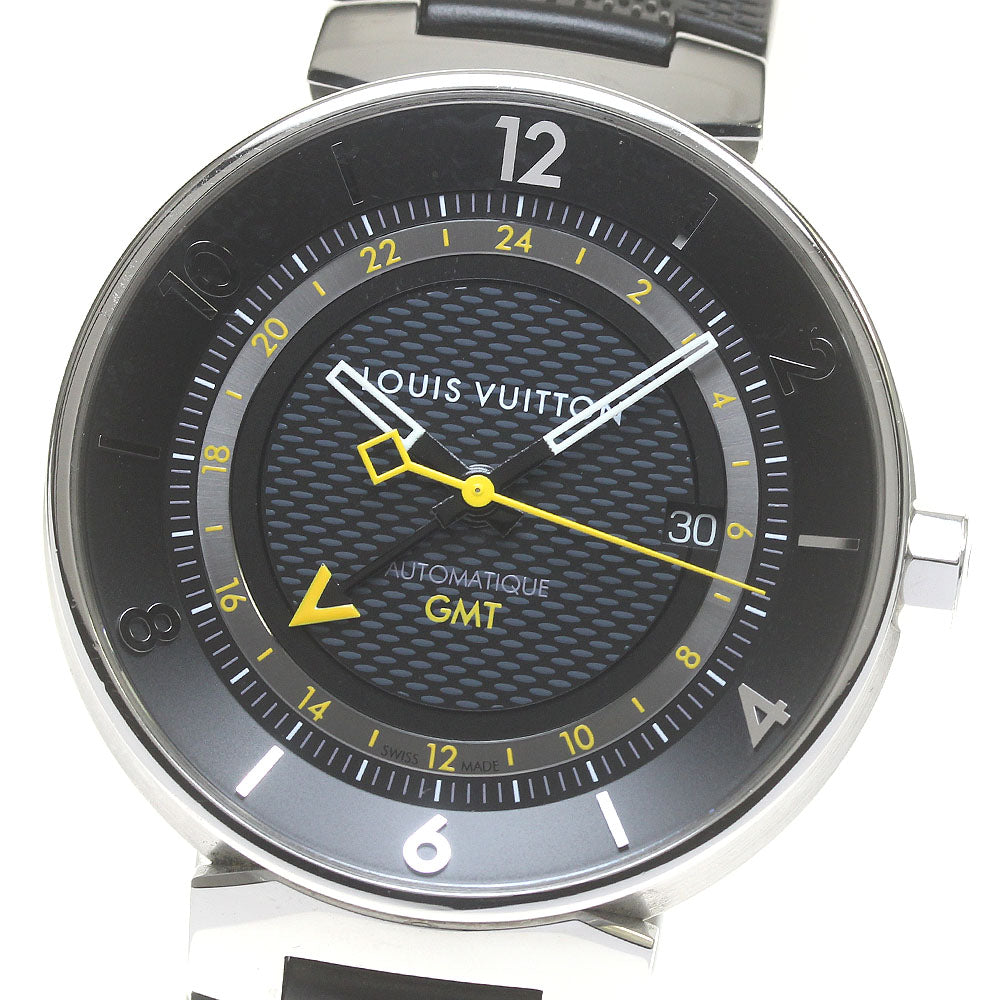 LOUIS VUITTON Tambour Moon GMT Q8D30 black Dial Automatic Men's Watch_848065