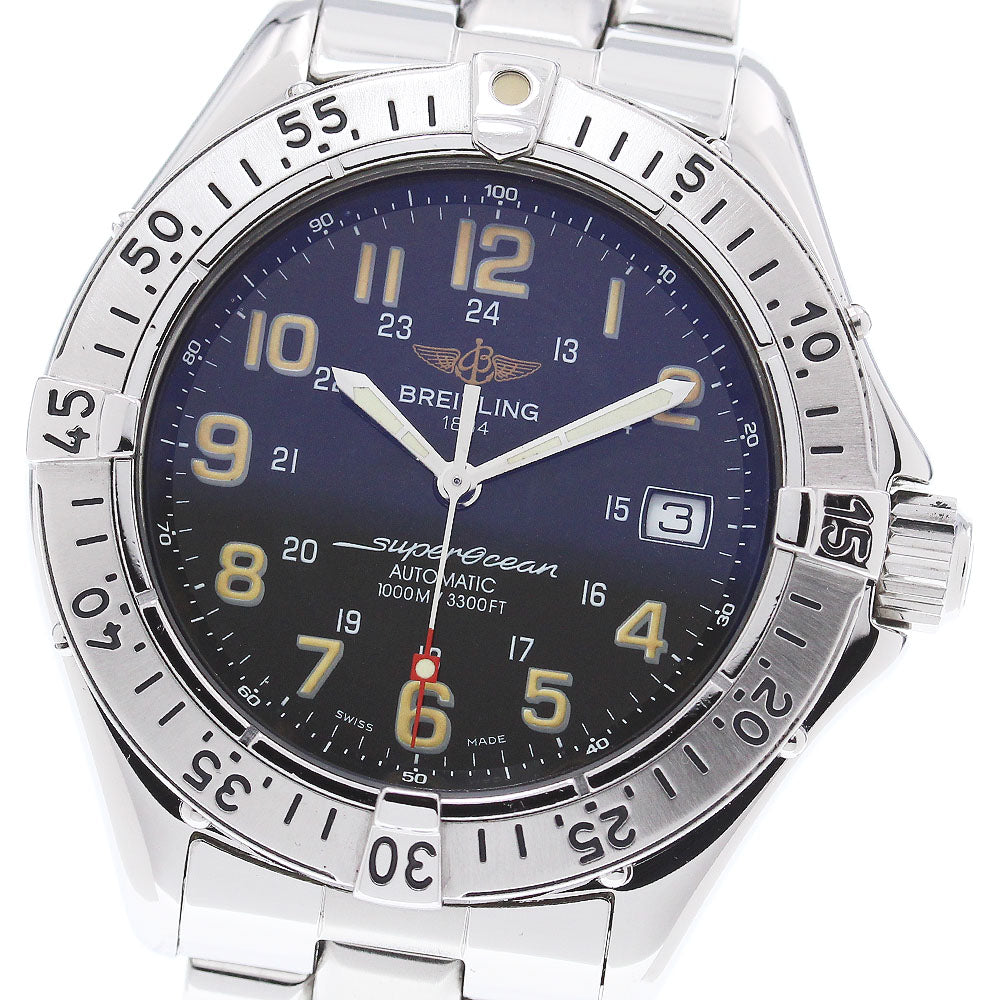 BREITLING Super Ocean A17040 Date black Dial Automatic Men's Watch_848072