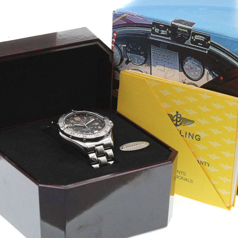 BREITLING Super Ocean A17040 Date black Dial Automatic Men's Watch_848072