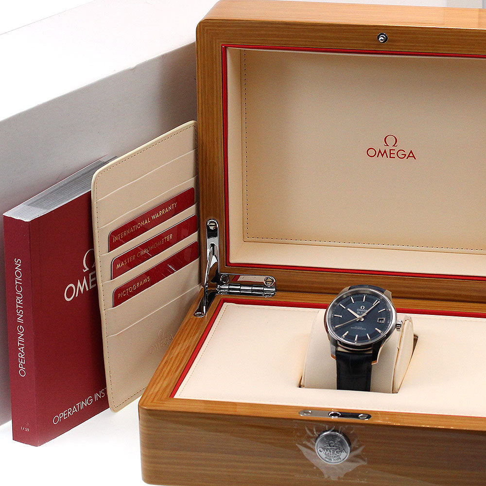 OMEGA De Ville Hour Vision 433.33.41.21.03.001 Coaxial Navy Dial Automatic Men's Watch_848090
