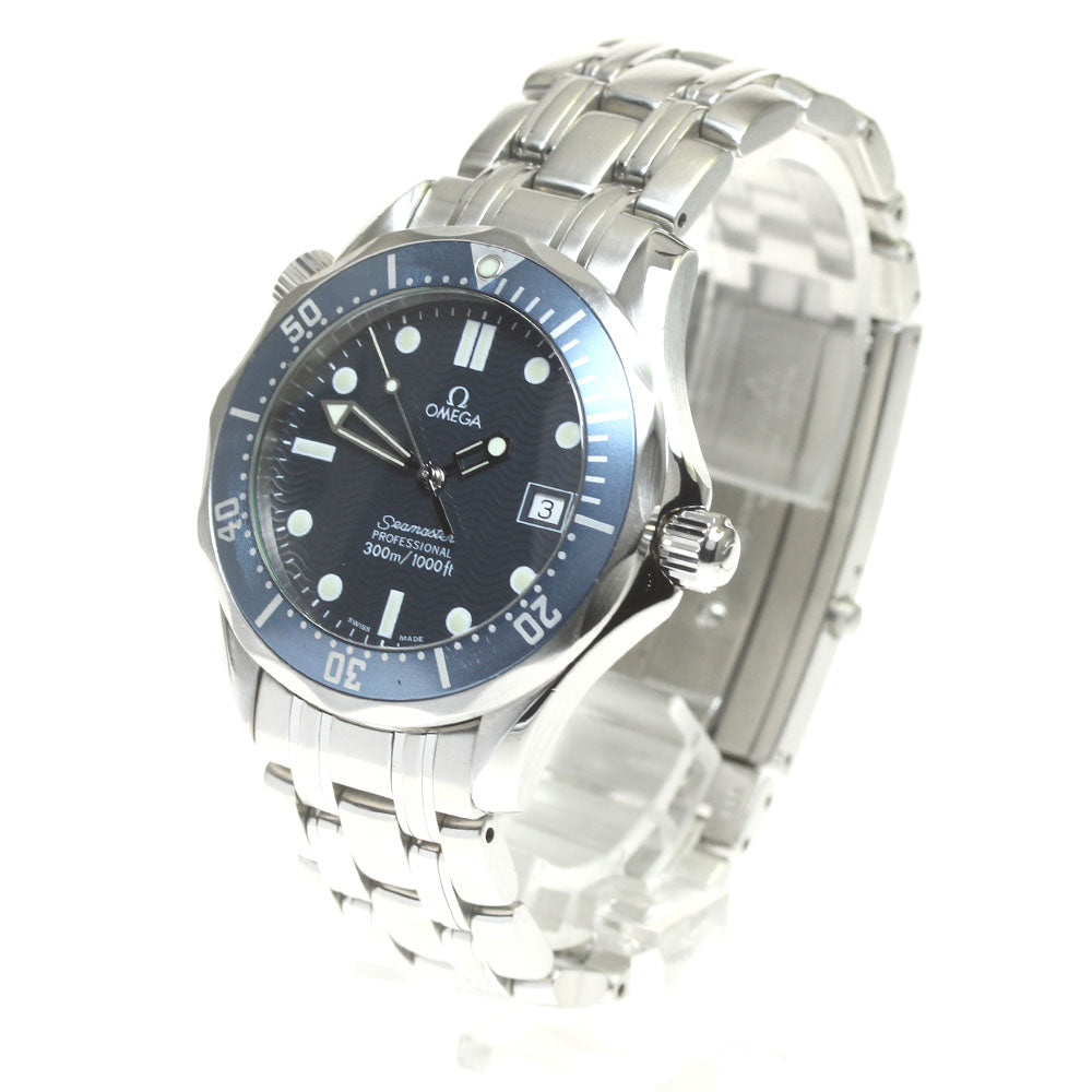 OMEGA Seamaster300 Professional 2561.80 Date Navy Dial Quartz Boy's Watch_848091