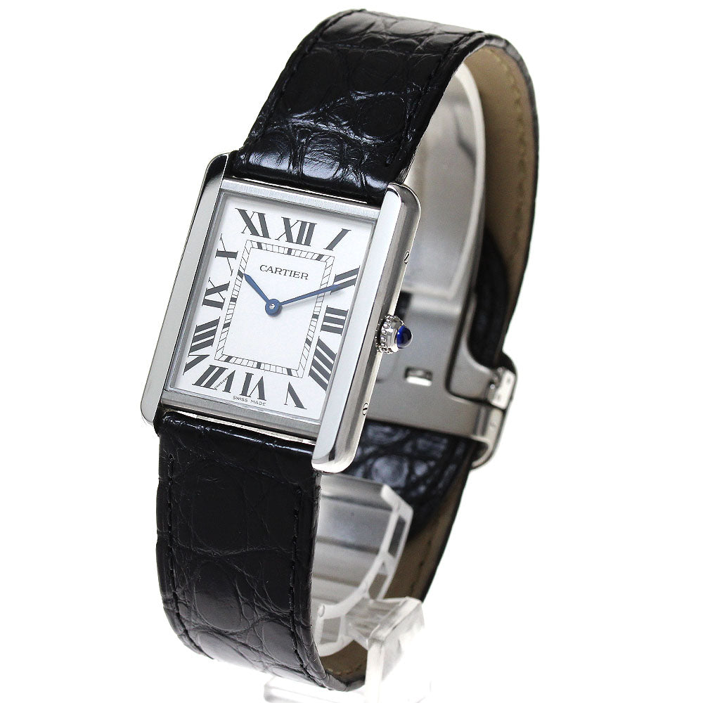 CARTIER Tank solo LM W5200003 Silver Dial Quartz Men's Watch_848100