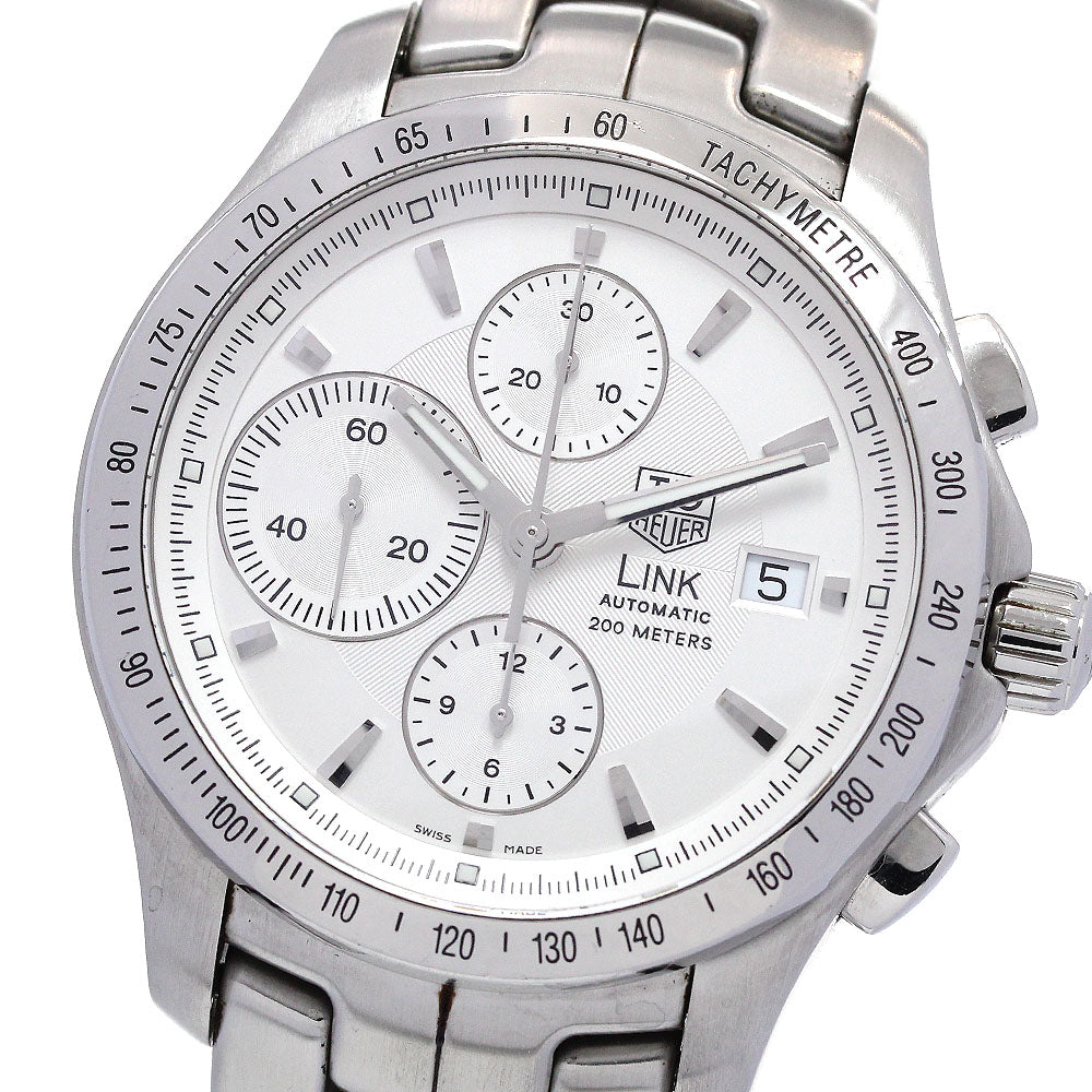 TAG HEUER Link CJF2111-0 Chronograph Silver Dial Automatic Men's Watch_848116