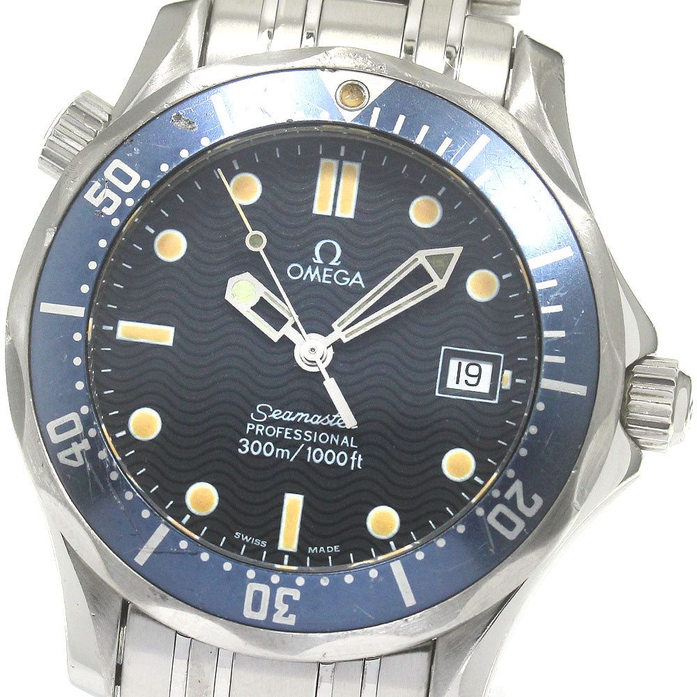 OMEGA Seamaster300 Professional 2561.80 Date Navy Dial Quartz Boy's Watch_848165