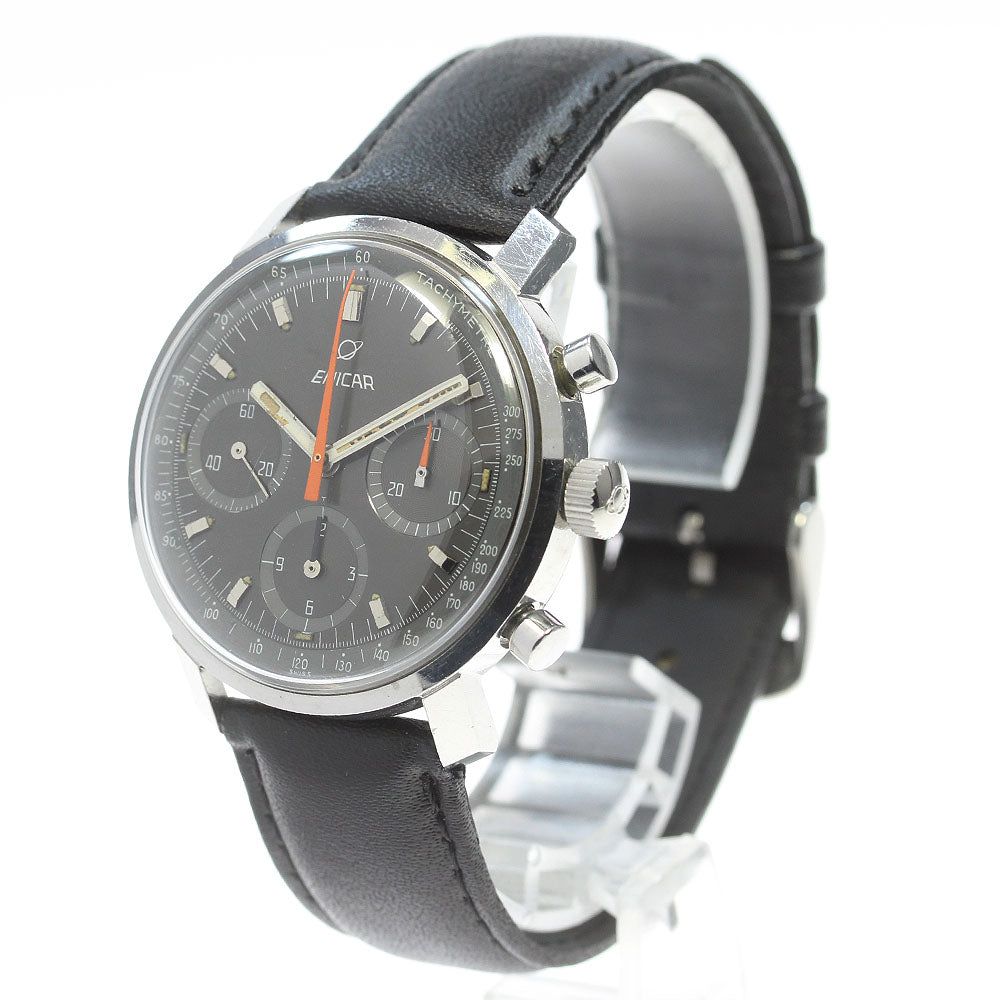 ENICAR 072/003 Chronograph Vintage cal.72 gray Dial Hand Winding Men's_848459