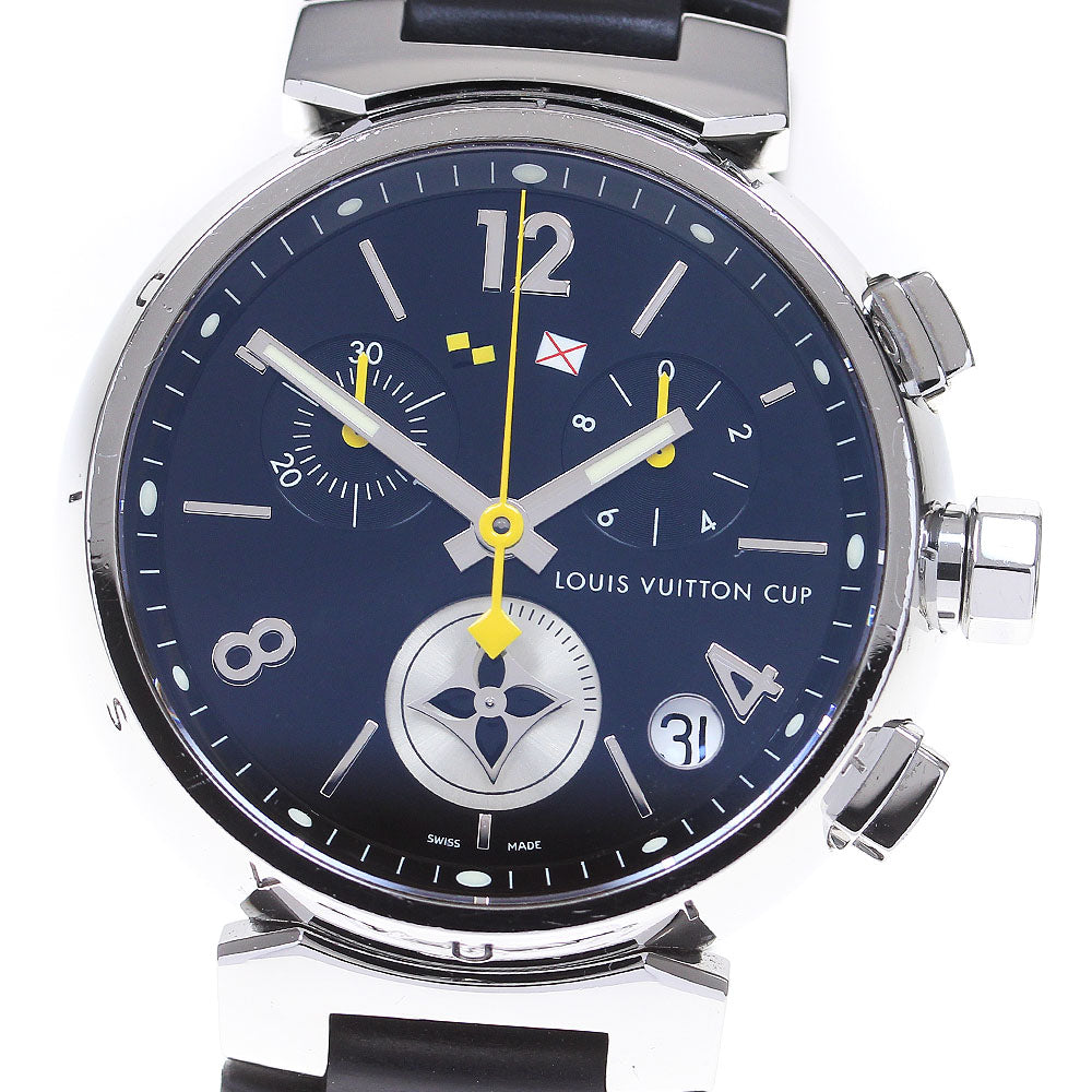 LOUIS VUITTON Tambour Lovely Cup Q11BG Chronograph Date Quartz Men's_848467