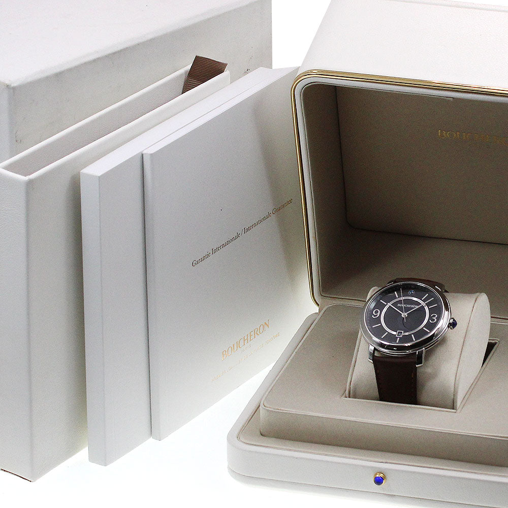 Boucheron Epure WA021204 Date black Dial Automatic Men's Watch_848468