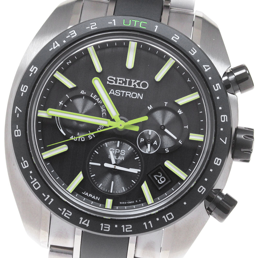 SEIKO Astron SBXC087/5X53-0BF0 black Dial Solar Powered Radio Men's Watch_848476