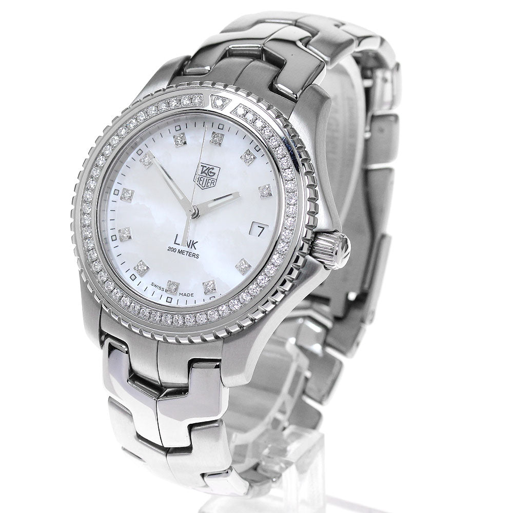 TAG HEUER Link WJ111B Date White shell Dial Quartz Men's Watch_848495