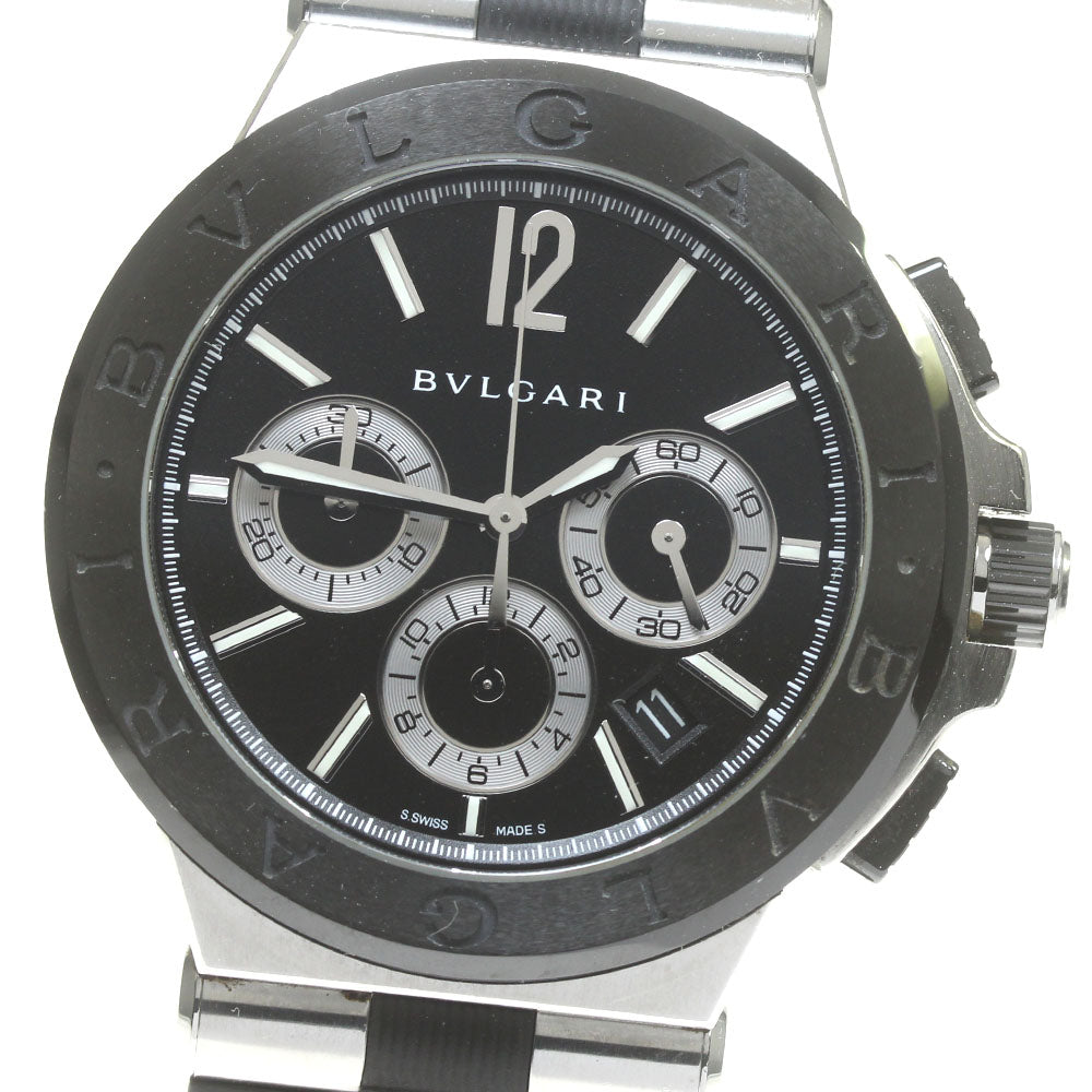 BVLGARI Diagono ceramic DG42SCCH Chronograph Automatic Men's Watch_848513