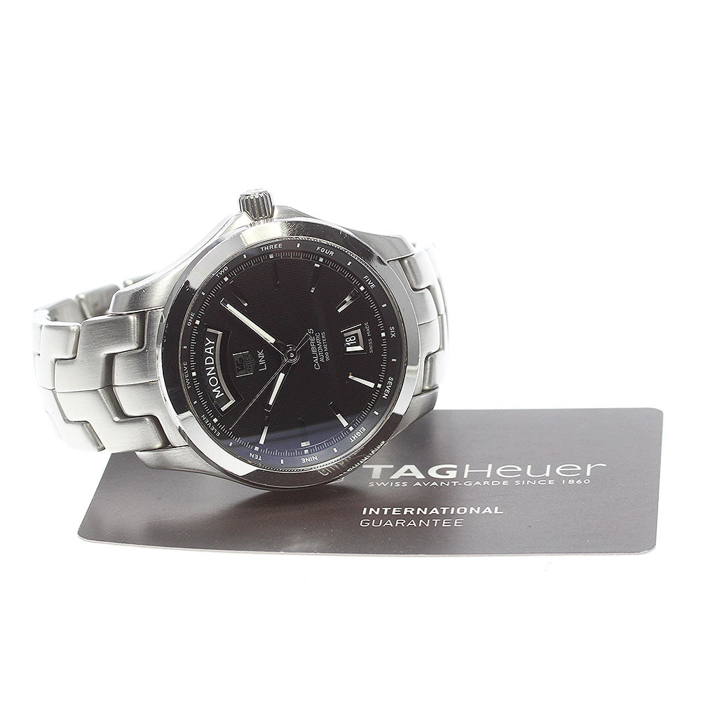 TAG HEUER Link caliber 5 WJF2010 Day date black Dial Automatic Men's_848518