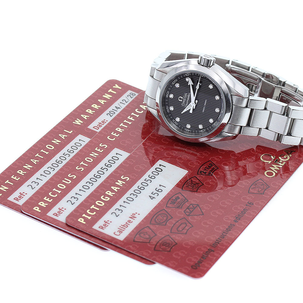 OMEGA Seamaster Aqua Terra 231.10.30.60.56.001 11P diamond Quartz Ladies_848522
