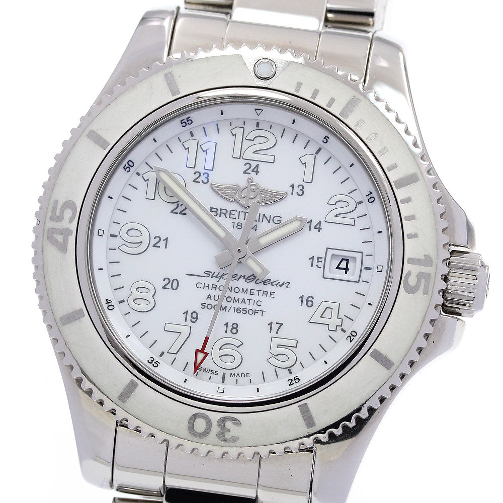 BREITLING Super Ocean II 42 A17365 Date white Dial Automatic Men's Watch_848535