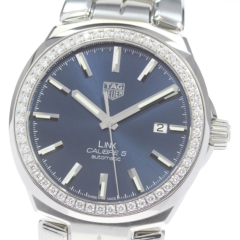 TAG HEUER Link caliber 5 WBC2113 diamond bezel Automatic Men's Watch_848551