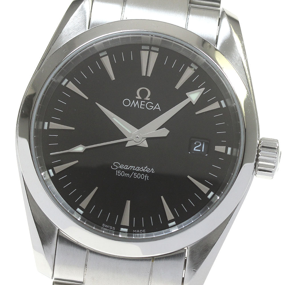 OMEGA Seamaster Aqua Terra 2518.50 Date black Dial Quartz Boy's Watch_848580