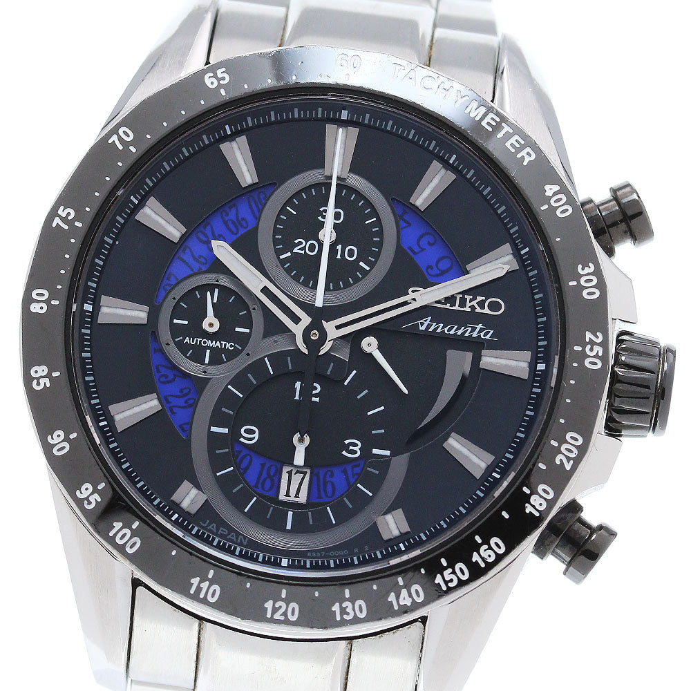 SEIKO Brights Ananta SAEH003/6S37-00E0 Black / blue Dial Automatic Men's_848581