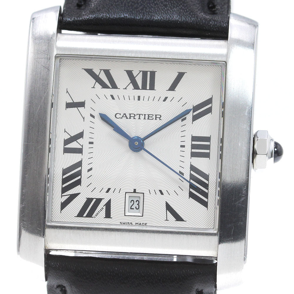 CARTIER Tank Francaise XXL W5101755 Date Silver Dial AT Men's Watch_848595