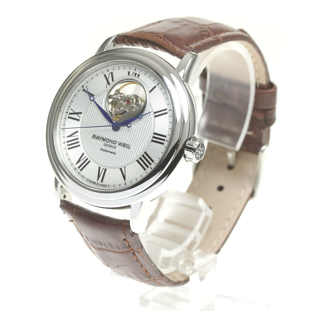 RAYMOND WEIL 2827 Open heart Silver Dial Automatic Men's Watch_848600