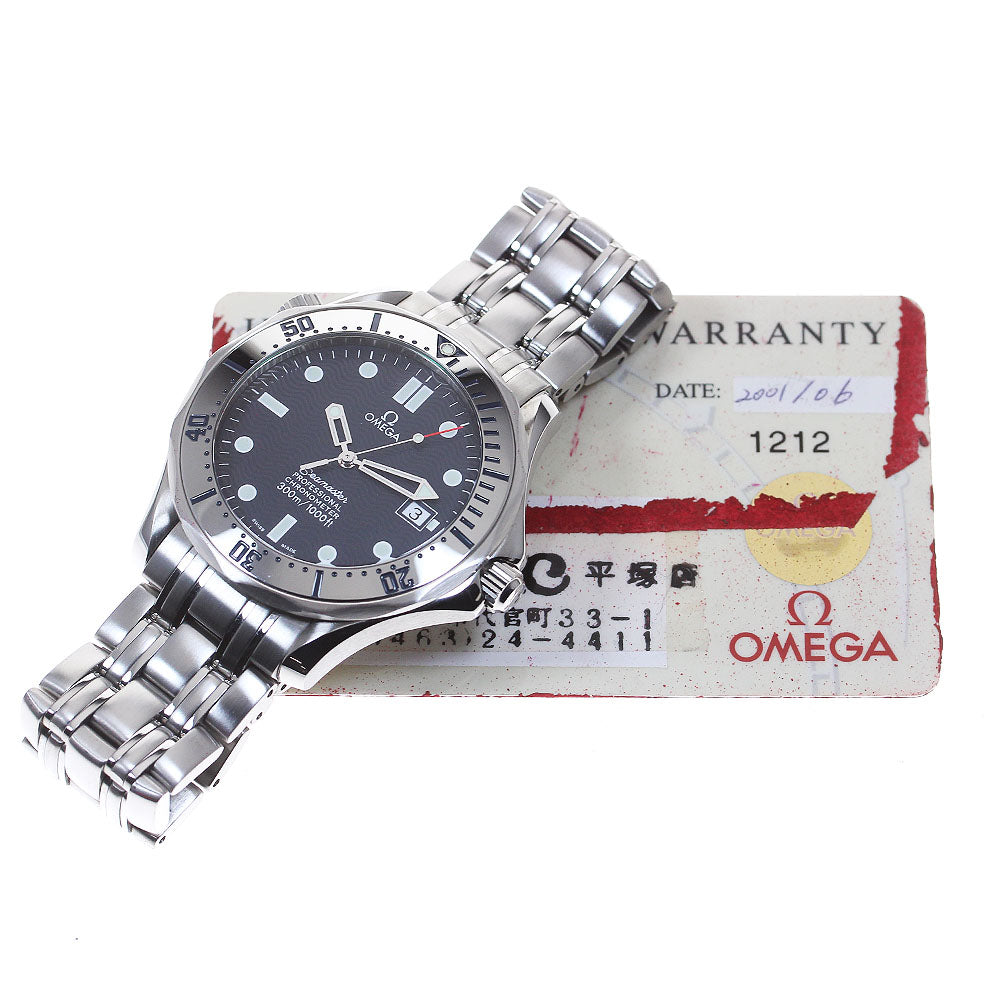 OMEGA Seamaster300 2532.80 Date Navy Dial Automatic Men's Watch_848652