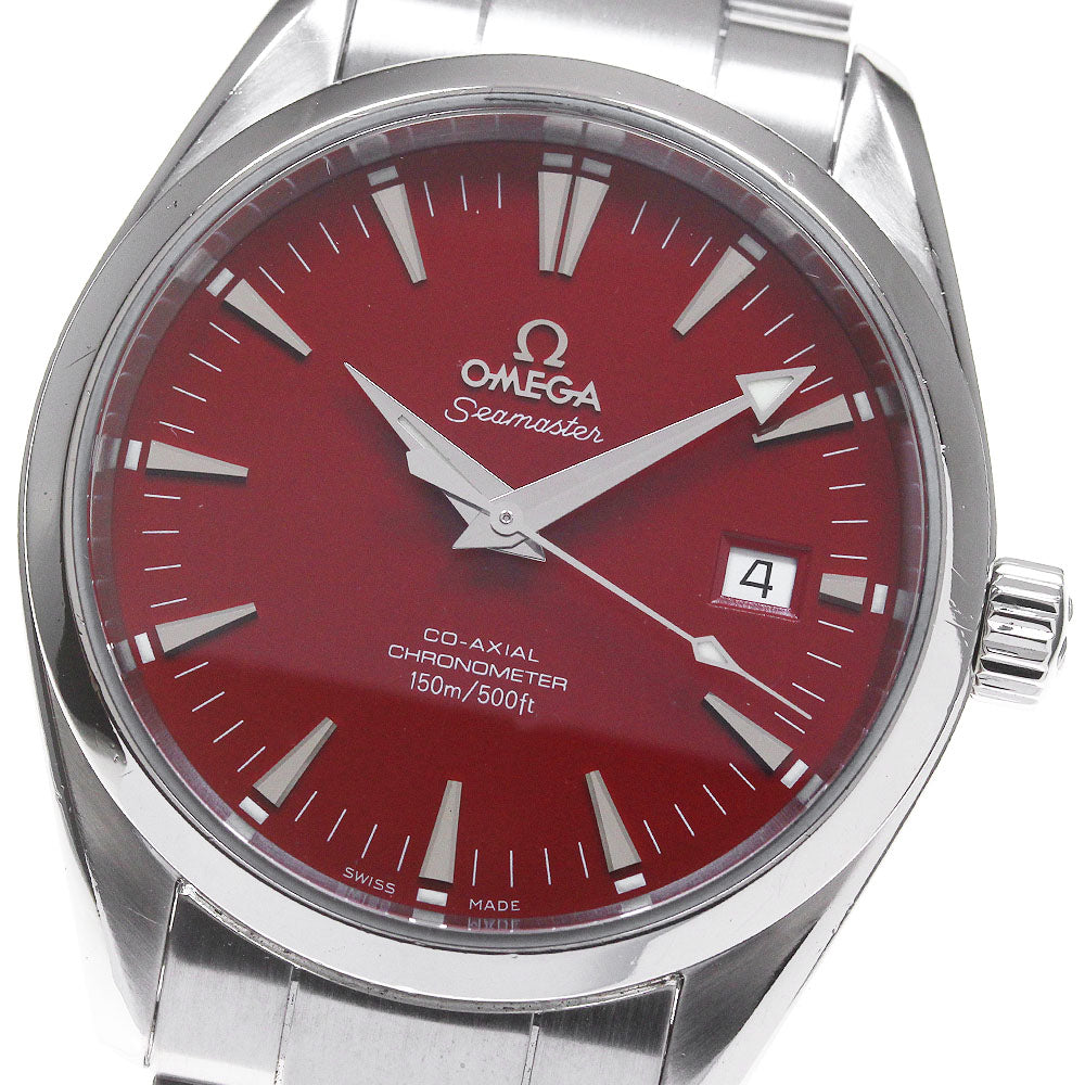 OMEGA Seamaster Aqua Terra 2503.60 Date Red Dial Automatic Men's Watch_848657