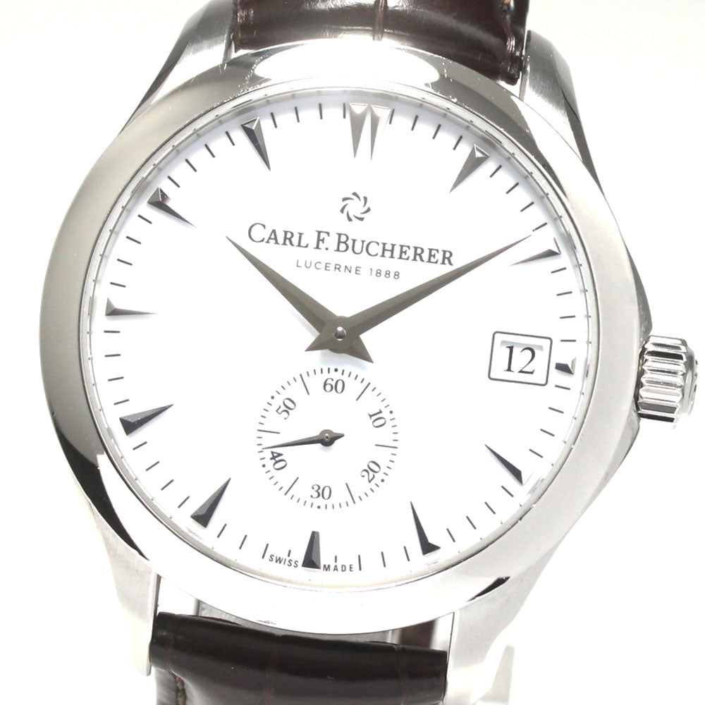CARL F.BUCHERER Manero Peripheral 00.10917.08.23.01 Date Small Second white Dial Automatic Men's Watch_848659