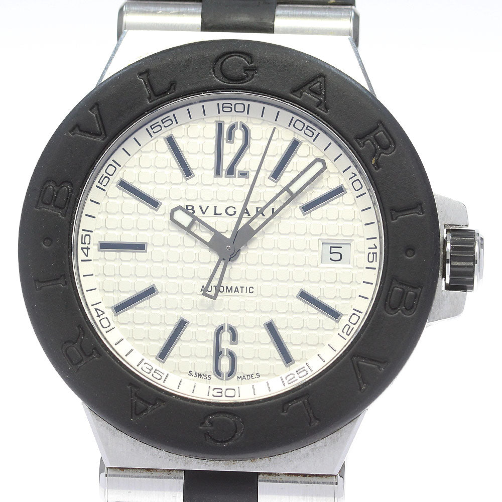 BVLGARI Diagono DG40SV Date Silver Dial Automatic Men's Watch_848660