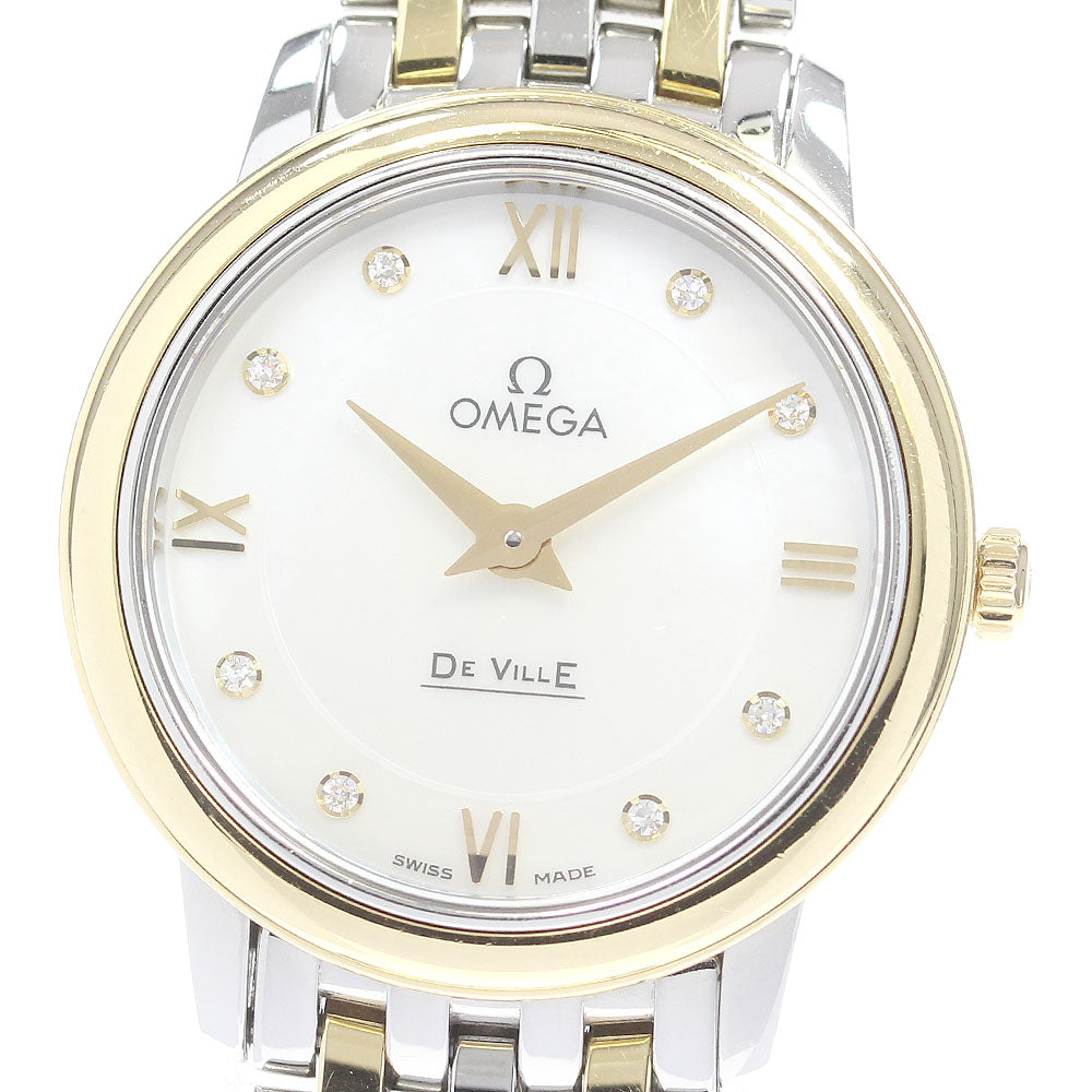 OMEGA De Ville Prestige 424.20.27.60.55.001 8P diamond Quartz Ladies _848692
