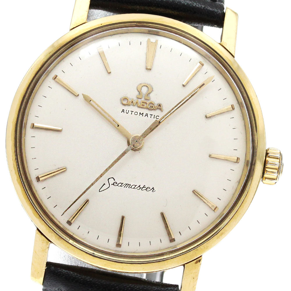 OMEGA Seamaster 18K Yellow Gold Silver Dial Automatic Men's Watch_848708