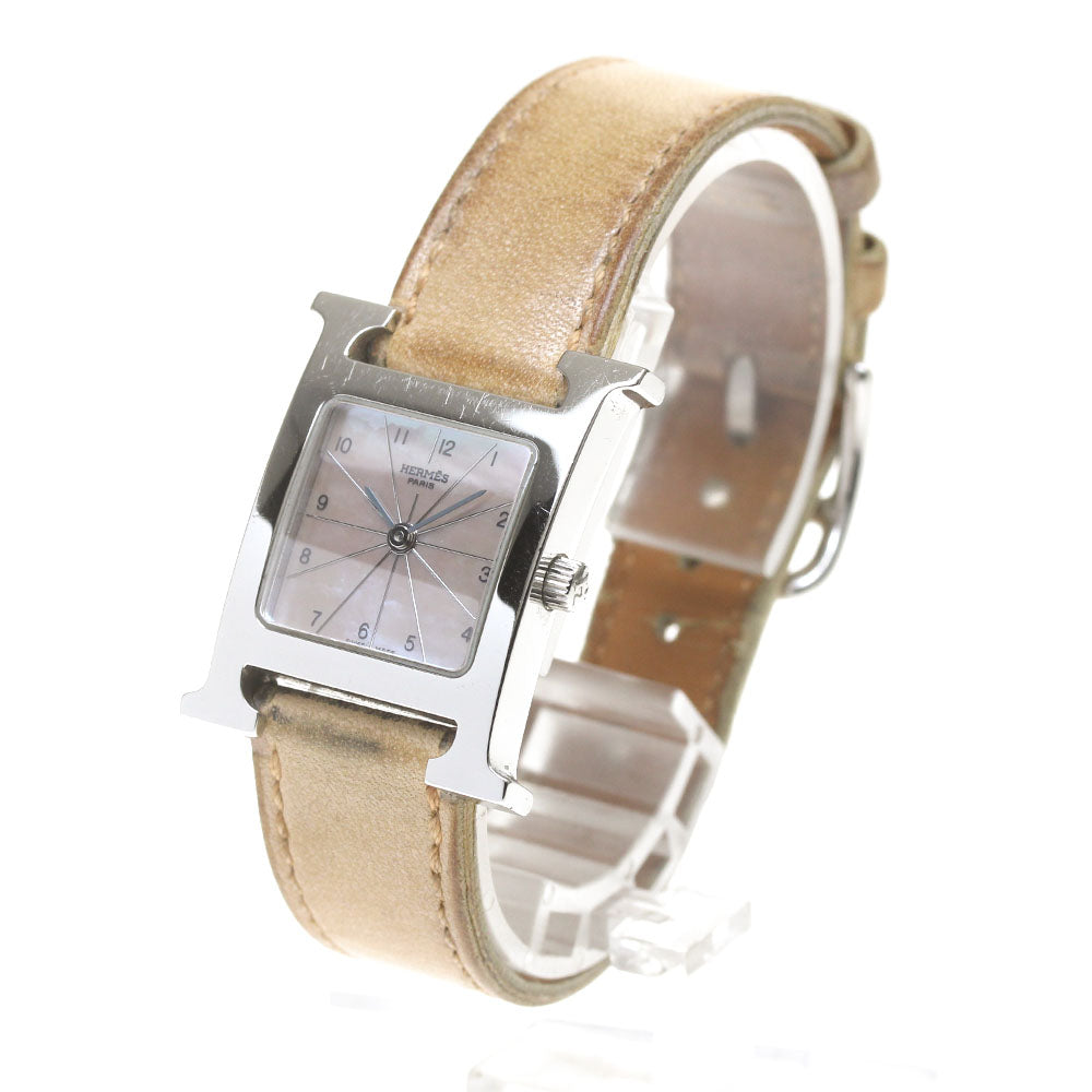 HERMES H watch HH1.210 Shell dial shell Dial Quartz Ladies Watch_848728
