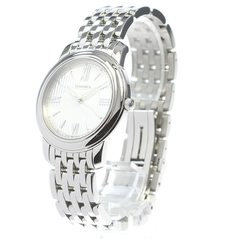 TIFFANY&Co. mark Z0046.17.10A91A00A Silver / shell Dial Quartz Men's_848774