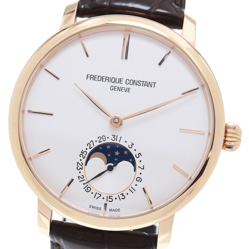 FREDERIQUE CONSTANT Slim line FC-705X4S4/5/6 Moon phase Silver Dial Automatic Men's Watch_848778