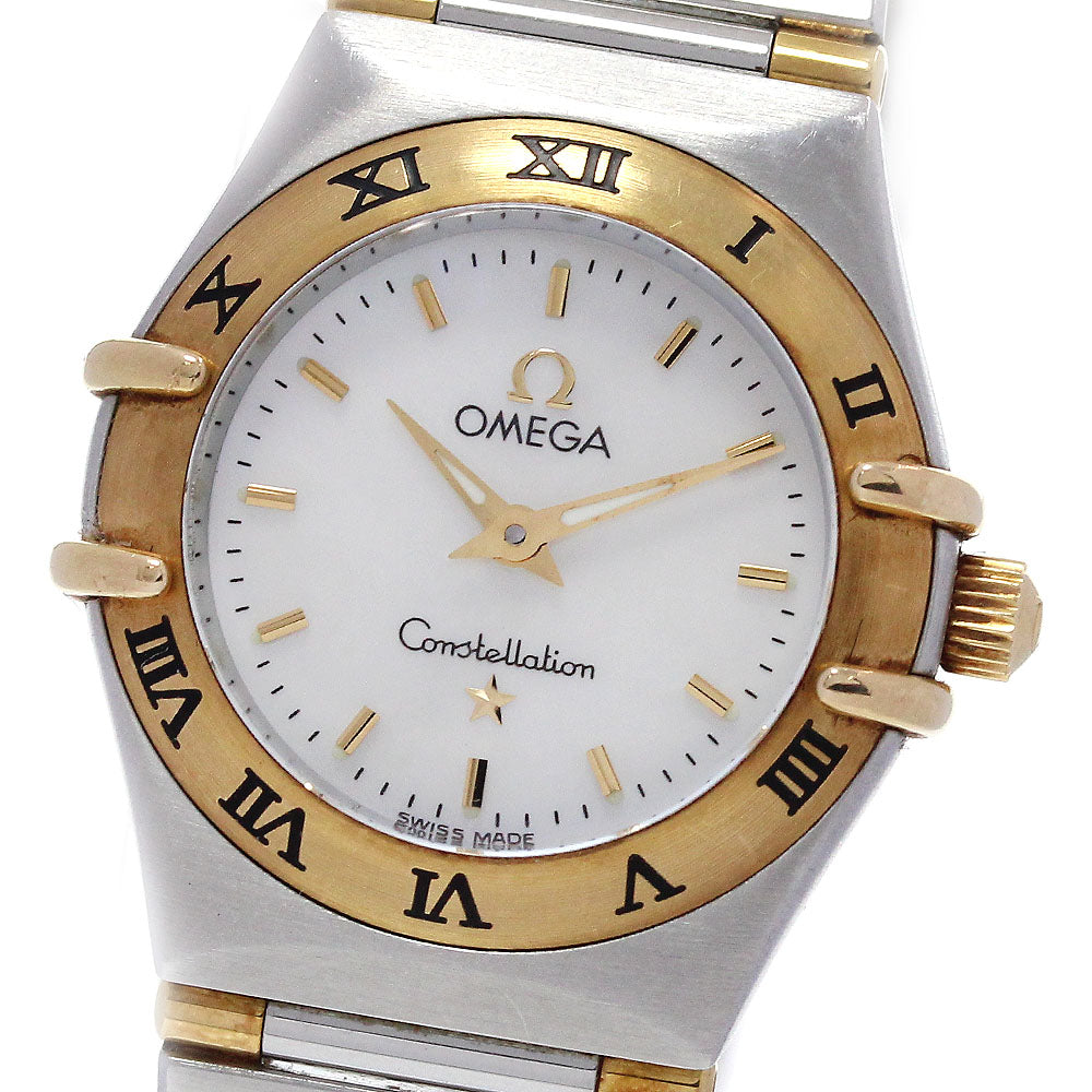 OMEGA Constellation 1362.70 YG2 tone harf bar Quartz Ladies Watch_848787