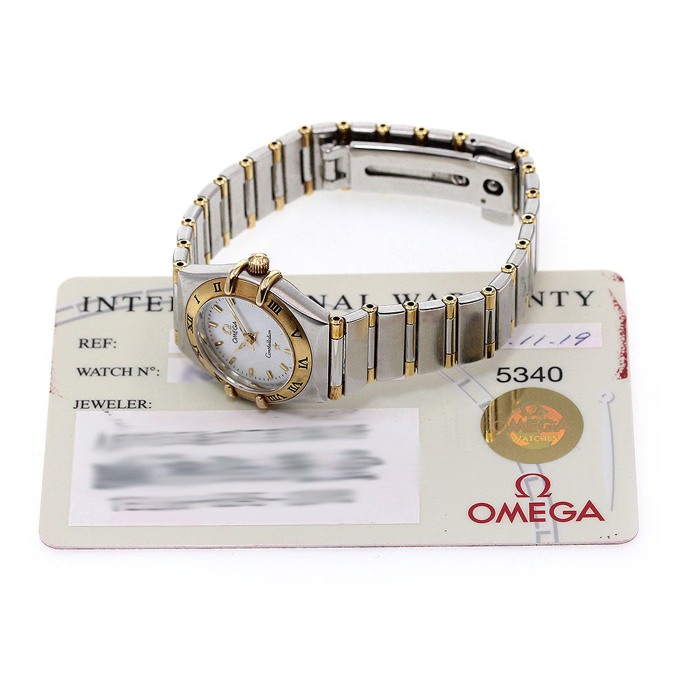 OMEGA Constellation 1362.70 YG2 tone harf bar Quartz Ladies Watch_848787