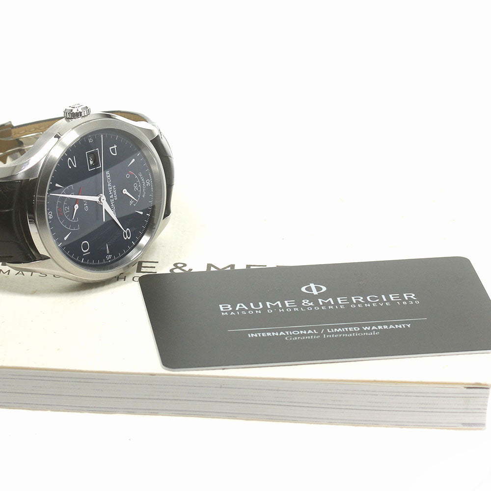 Baume & Mercier Clifton M0A10316 GMT power reserve blue Dial Automatic Men's Watch_848796