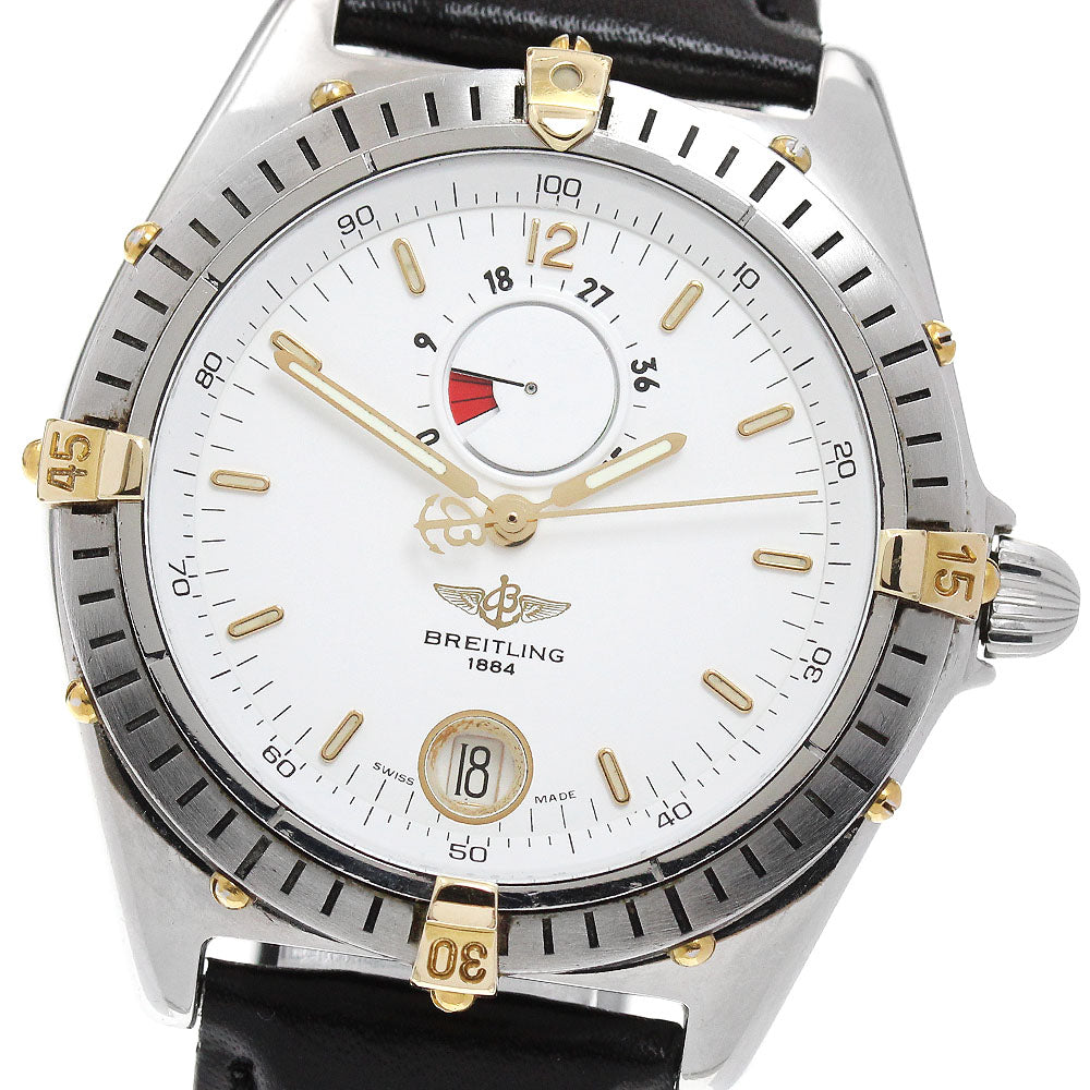 BREITLING Reserved Marche B14047 power reserve white Dial Automatic Men's_848842