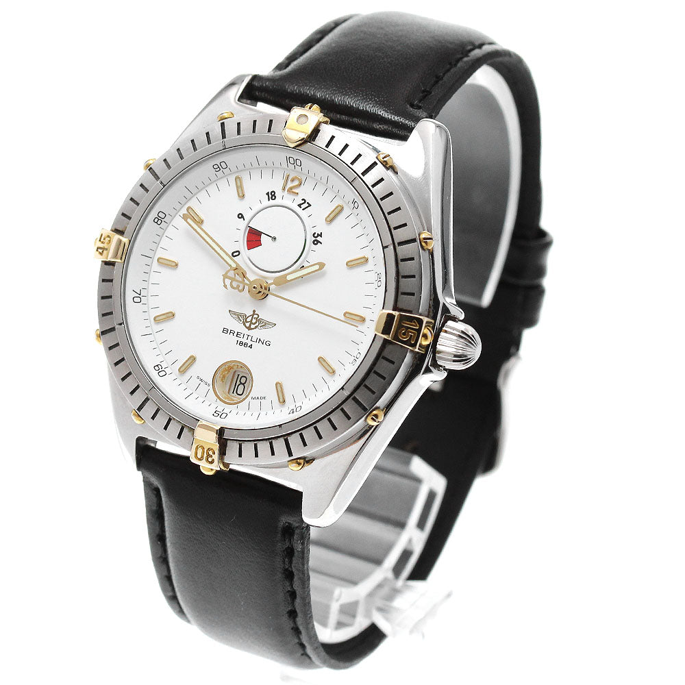 BREITLING Reserved Marche B14047 power reserve white Dial Automatic Men's_848842